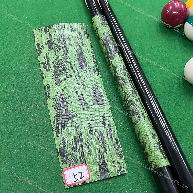 Genuine Cow Skin Pool Billiards Cue Grips Non-Slip Protective Sleeve Wrap with Different Print Pattern Genuine Leather Club Wrap