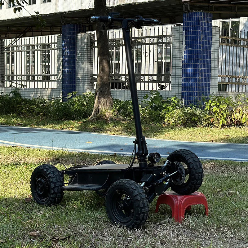 11 Inch 4WD Foldable Off-Road Electric Scooter, Tilting Body Four-Wheel High Speed ATV OEM ODM