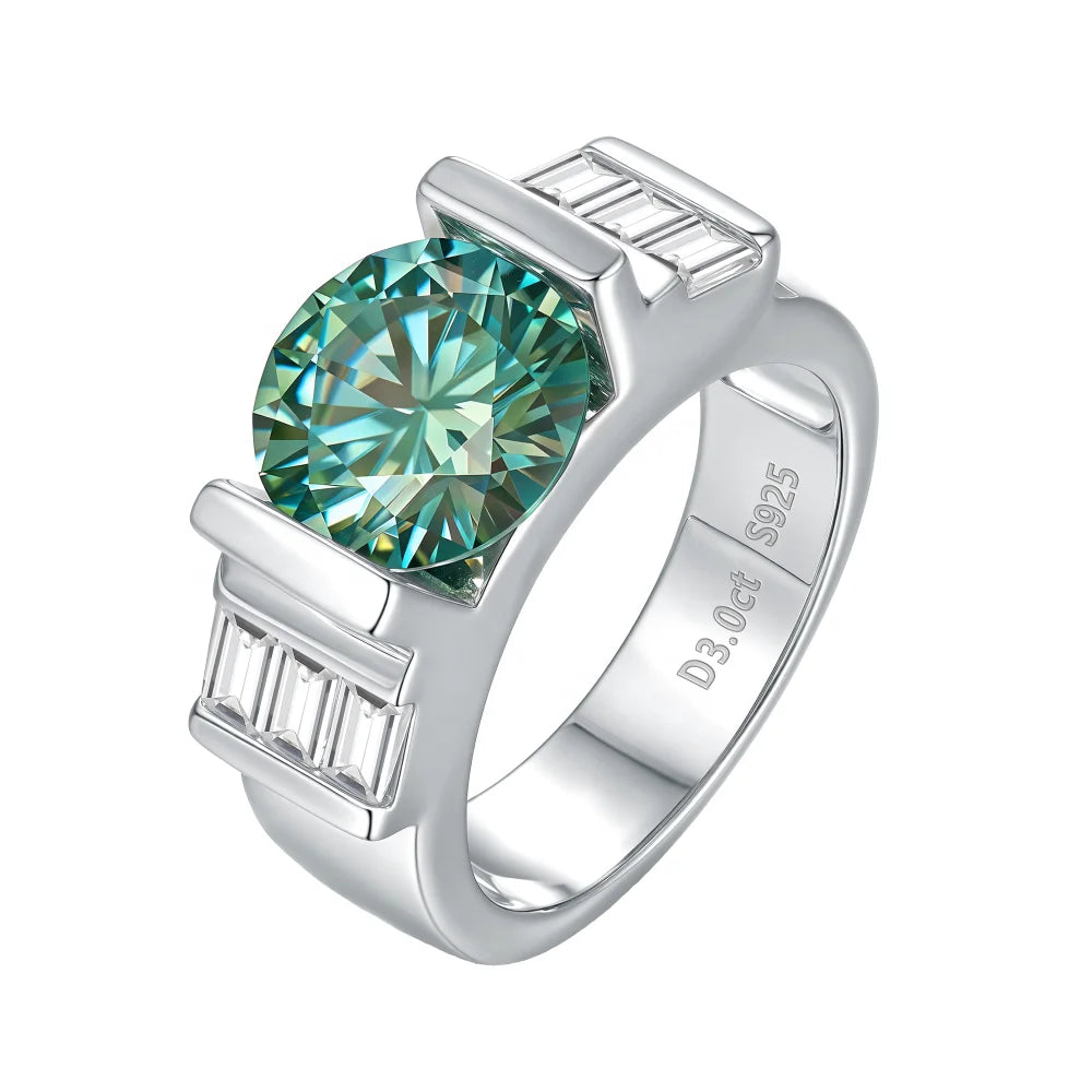 Luxury Premium S925 Sterling Silver Men's Ring Wedding Proposal Luxury Jewelry Simple Rings for Girls