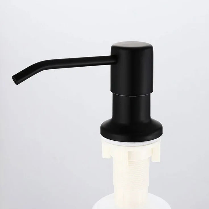 350ml Stainless Steel Sink Soap Dispenser Liquid Soap Bottle Manually Pressing Soap Lotion Dispenser Kitchen Accessories Funnel