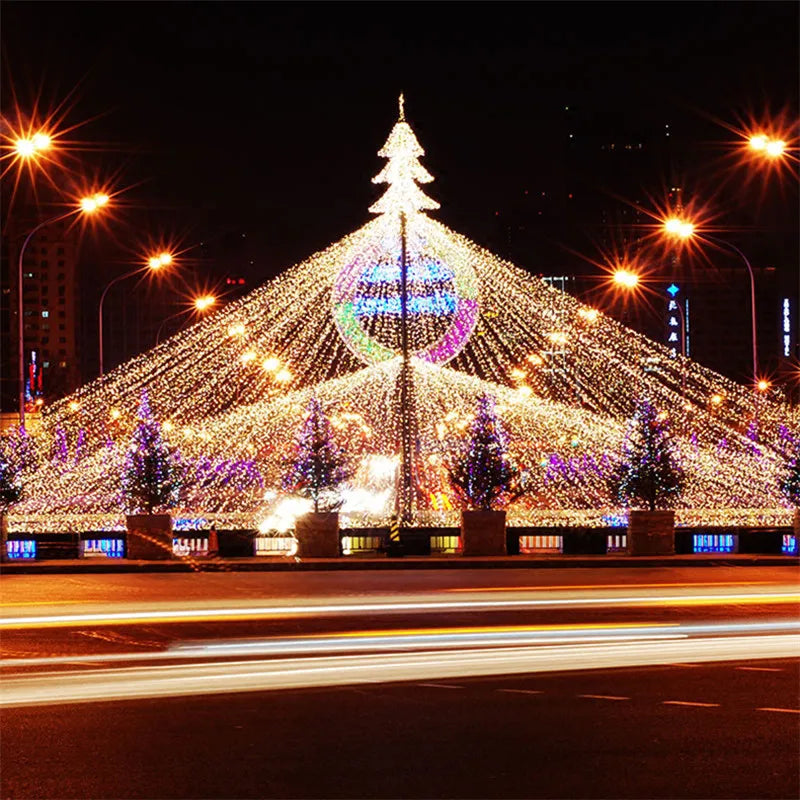Outdoor LED String Lights Garland 2M 10M Waterproof Fairy Light Festoon Lamp Wedding Party Holiday Gardening Decoration Light
