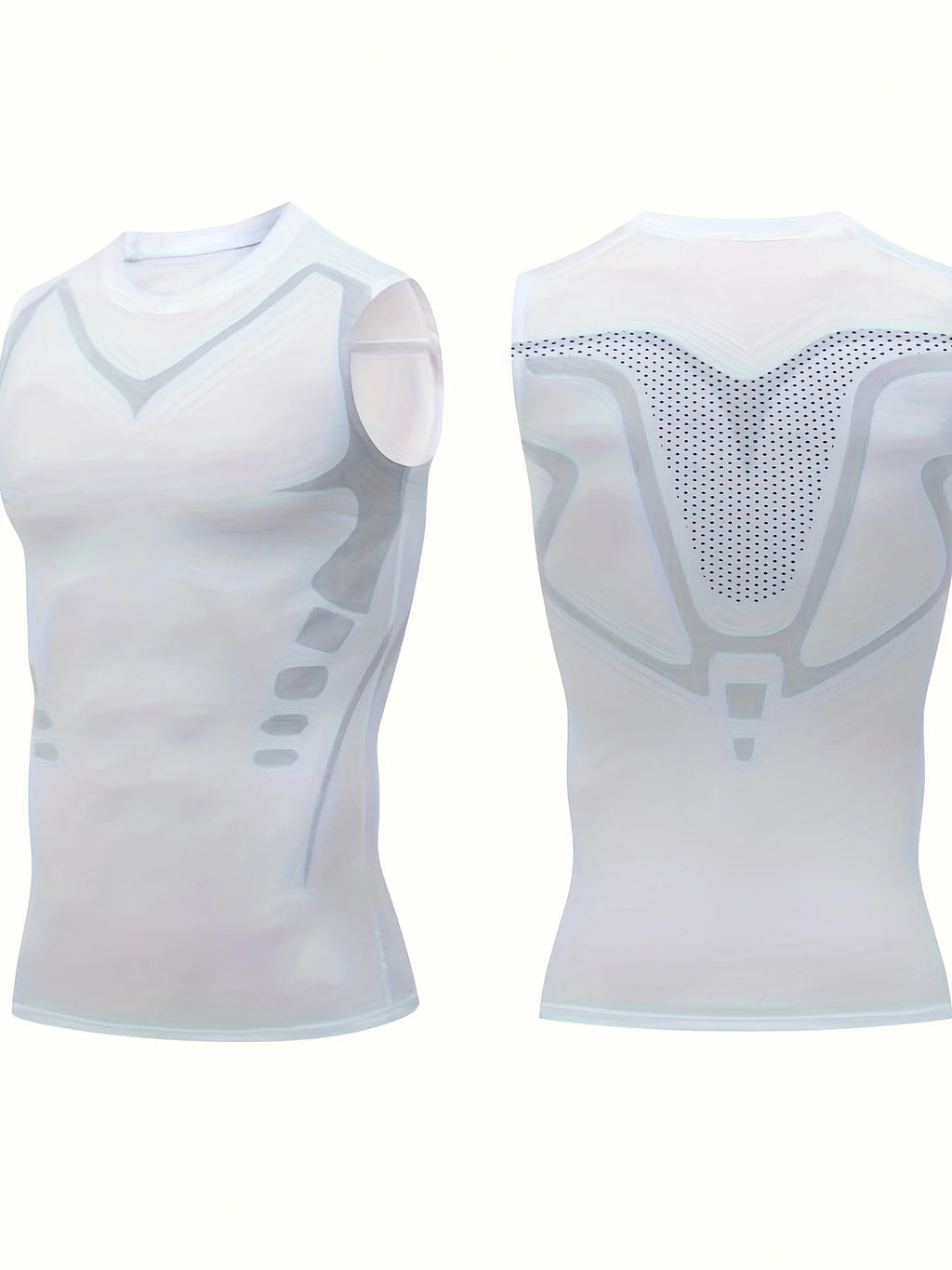 USA Warehouse 3 Pack Sleeveless Shirt Gynecomastia Compression Shirts Slimming Body Shaper Vest Shapewear Tank Top for Men
