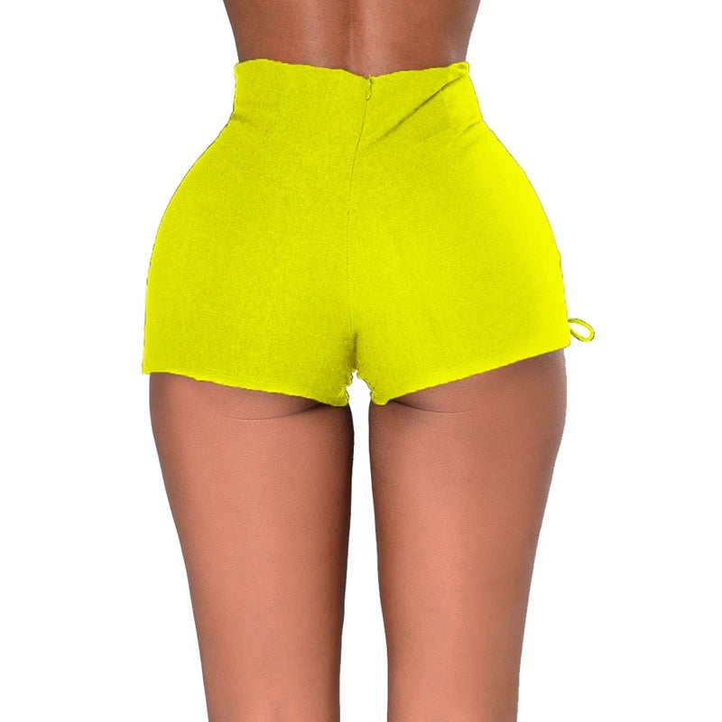 High Quality Summer Women Fashion Sexy Lace Up Denim Shorts 2025 Vintage Mid Waist Ripped Casual Hot Short Jeans Slim Streetwear