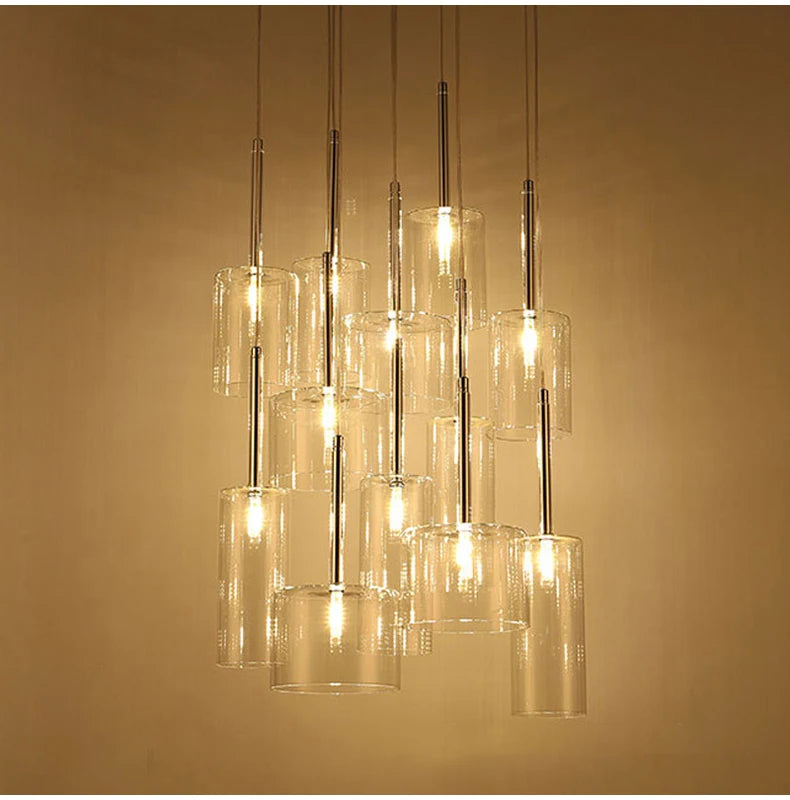 Modern Glass Pendant Lights - Minimalist Hanging Lamps for Dining Room, Bar, Bedroom & Bathroom Ceiling Lighting