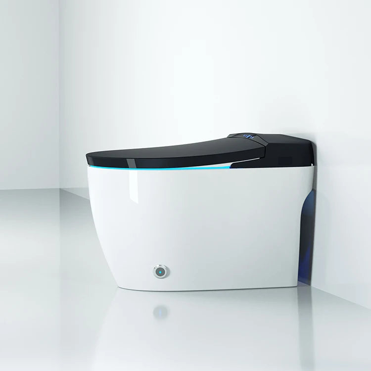 Automatic flushing without water tank integrated black electronic intelligence