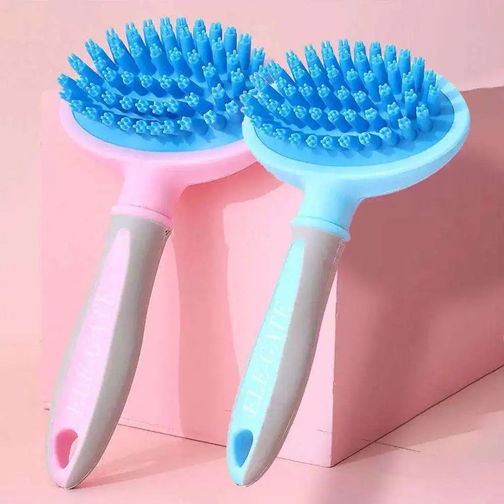 Self-Cleaning Simple Style Pet Massage Comb for Cats by ELEGATE Gentle Grooming Tool Plastic Design Model MAS.07.5 Made Mexico