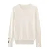 KAR&OT ZA 2024 Autumn New Fashion Temperament All-match Pullover Round Neck Long-sleeved Knitted Sweater 8851170