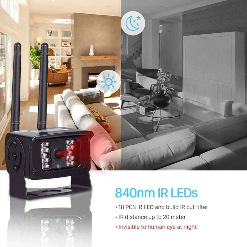 4G Sim Card Bus Rear Camera CCTV Security Cameras Fleet Security System with IR Night Vision