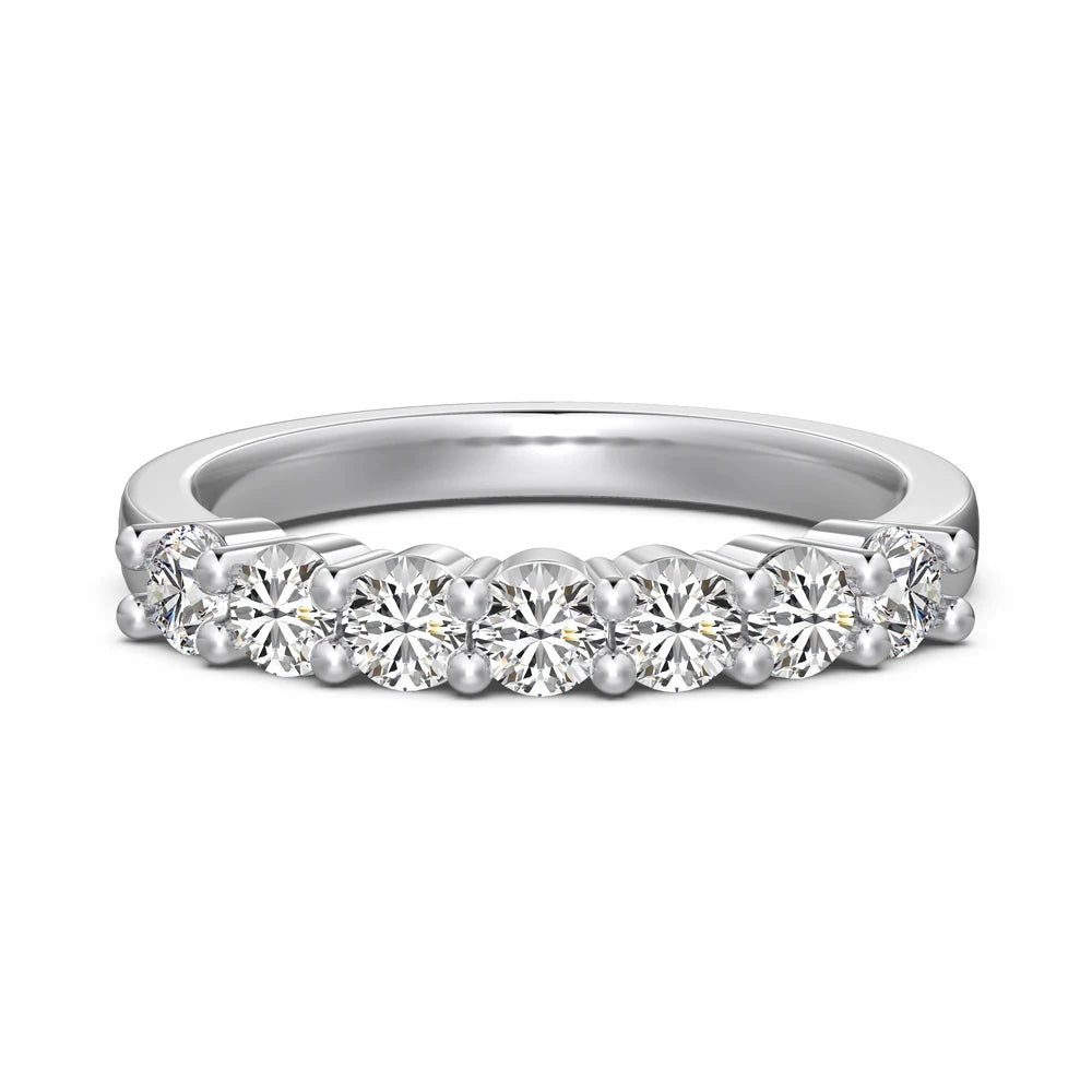 Dylam Minimalist Trendy S925 Silver Cz Cubic Zircon Couple Rings Set Wedding Proposal Ring for Men and Women Pair Jewelry Gift