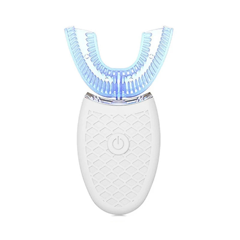 Rechargeable Ultrasonic Teeth Tray Waterproof Wireless U Shaped Whitening Toothbrush