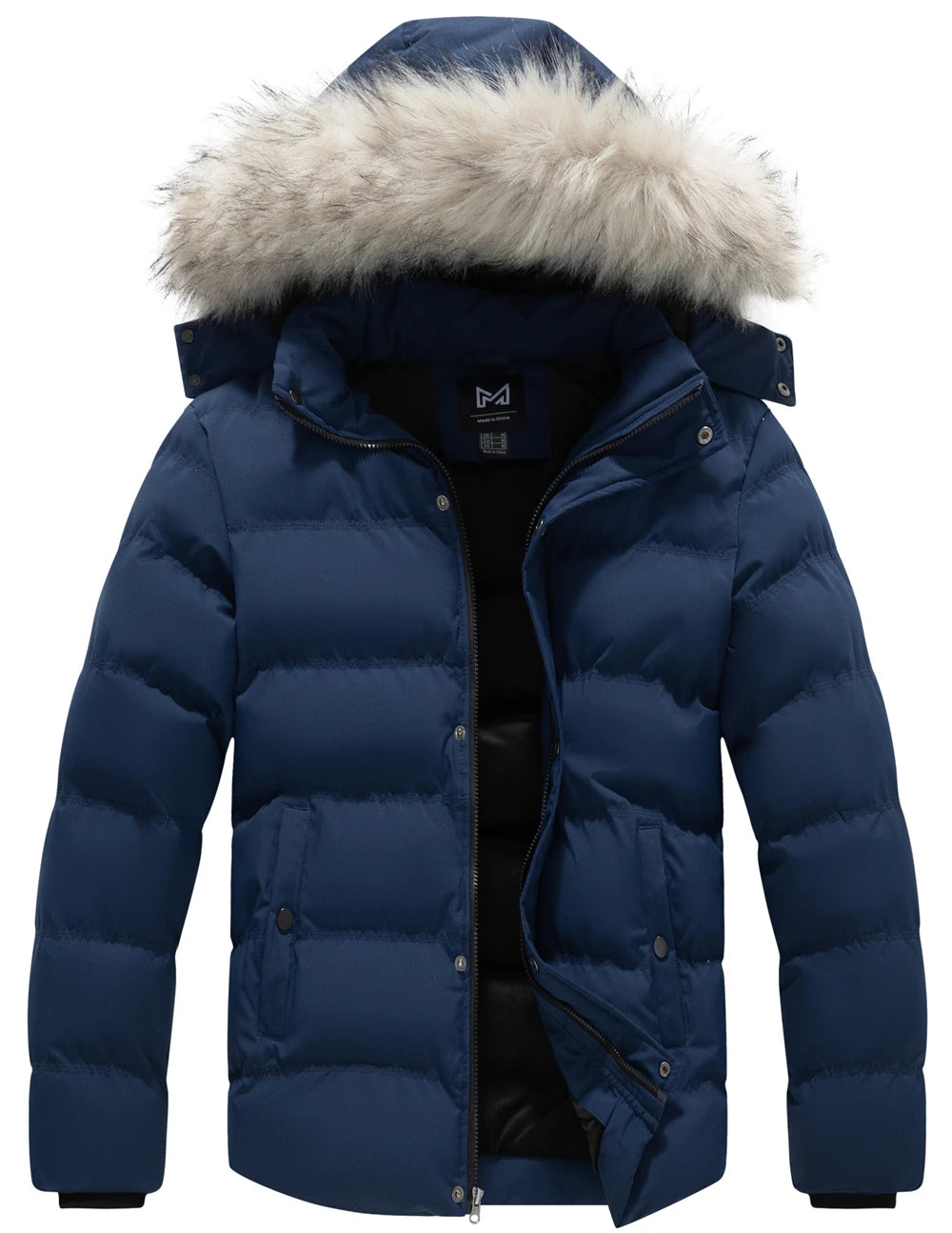 Men's Hooded Winter Coat Warm Puffer Jacket Thicken Quilted Jacket