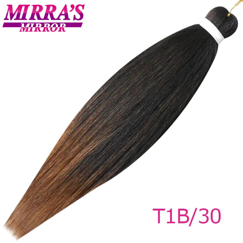 Synthetic Braiding Hair Brown Ombre Hair Extensions Professional Braid Hair for Crochet Twist Braids Soft Yaki Texture
