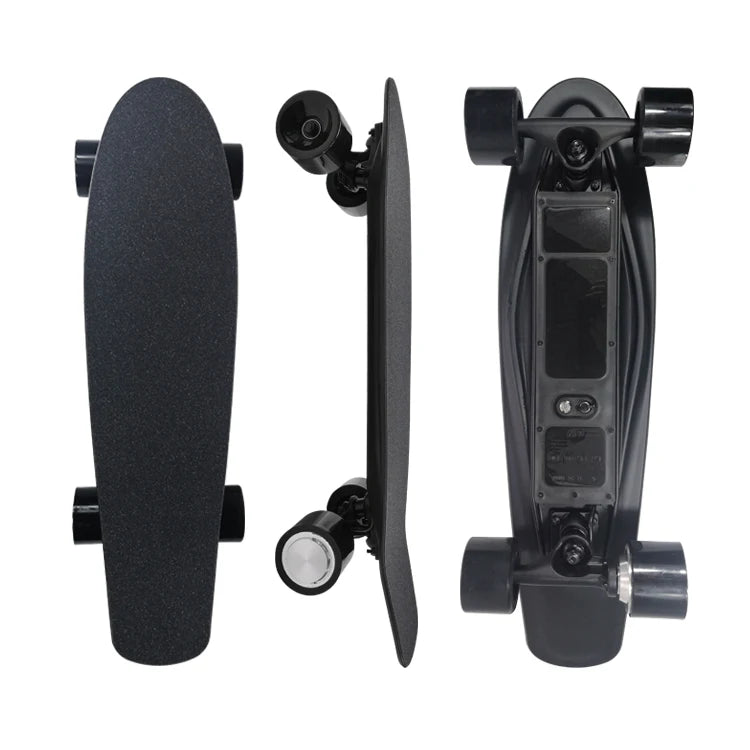 All-Terrain Mini Electric One-Wheel Skateboard for Kids 350W Hub Motor Flat-plate Youngsters PU Material