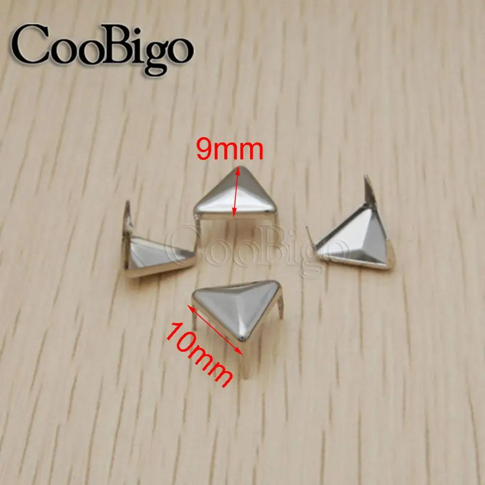 100pcs Metal Claw Rivets Studs Punk Rock Spike Nails Leathercraft DIY Shoes Garment Bag Apparel Bracelet Sewing Accessories