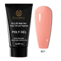 Poly Gel Nail Extension Set 15 Colors 30ml Volume Nude Pink Nail Hard Gel Builder
