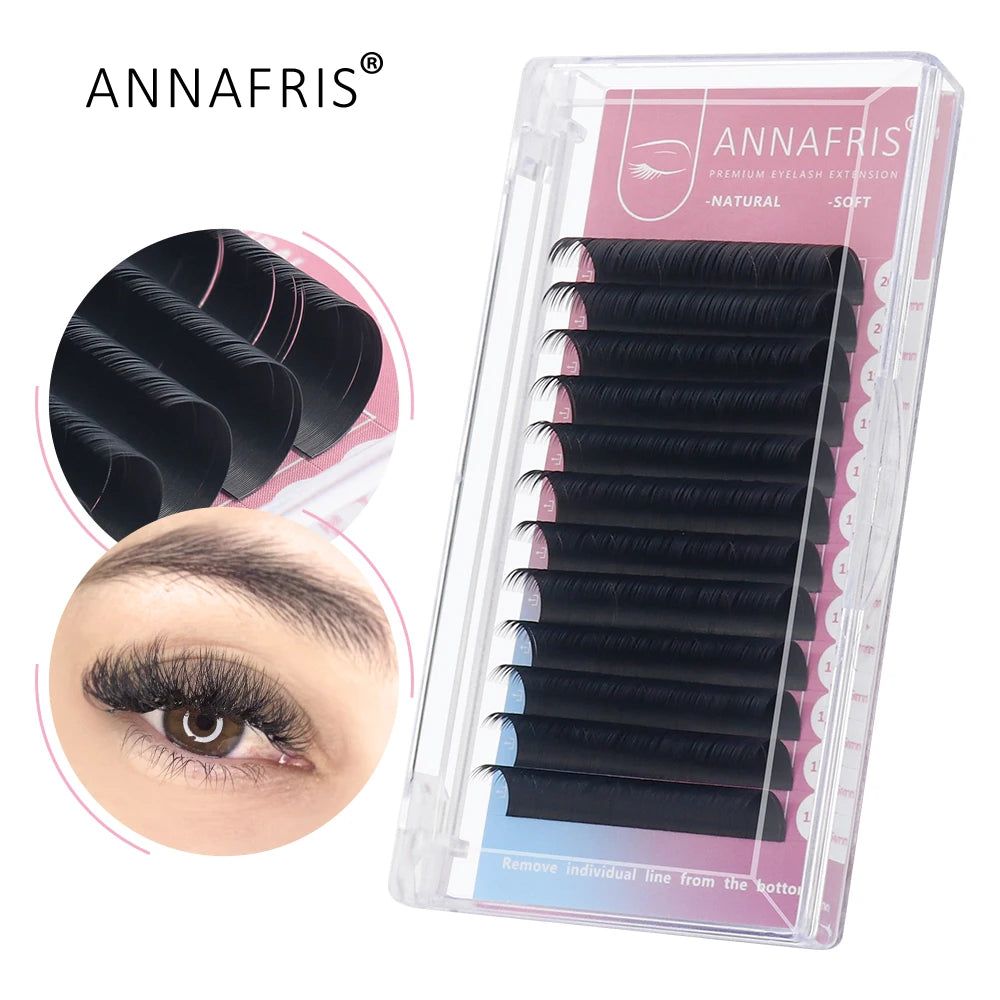GAHAMACA Eyelash Extension 0.07mm C/D/L/LU Curl Lash 3dW-Shape Eyelashes Extension Natural Soft Premade False Lashes ﻿Wholesaled