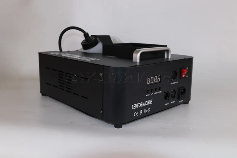 Professional 1500W LED Fog Machine DMX RGB Color for DJ Disco Party Spray Fogger Lighting System 24x3W LED
