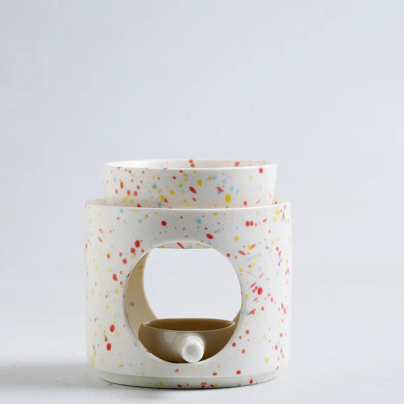 Newly Gift Sets Aroma Essential Warmer Aromatic Fragrance Lamp Perfume Wax Melt Burners Tealight Holder Ceramic Home Decoration