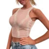 Hot Sale Hawaii Flower and Leaf Printed Summer Breathable Lady Sexy Tops Fashion Polynesian Pattern Vest Women's Skinny Tank Top