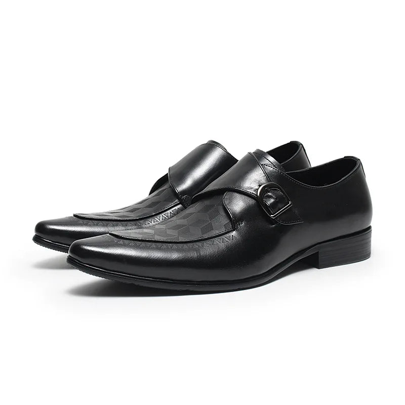 High Quality Genuine Leather Shoes Men's Business Fashion Formal Wedding Shoes