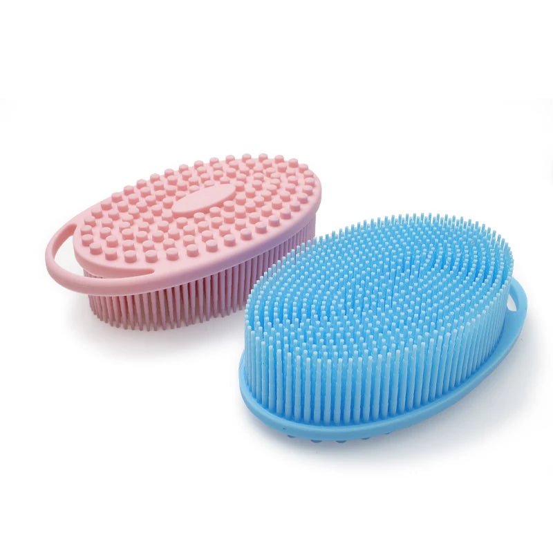 New Product With Hook Body Ball Scrubber Silicone Body Scrubber Belt Baby Bath Shower Brush BATH BRUSH for BADY