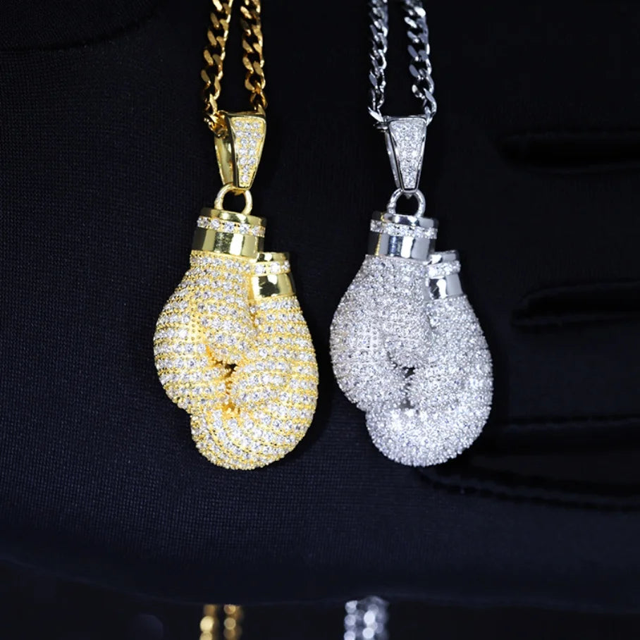 Wholesale Price Ready to Ship Gold Plated Pendant VVS Moissanite Diamond 925 Sterling Silver Charms Pendant for Necklace Jewelry