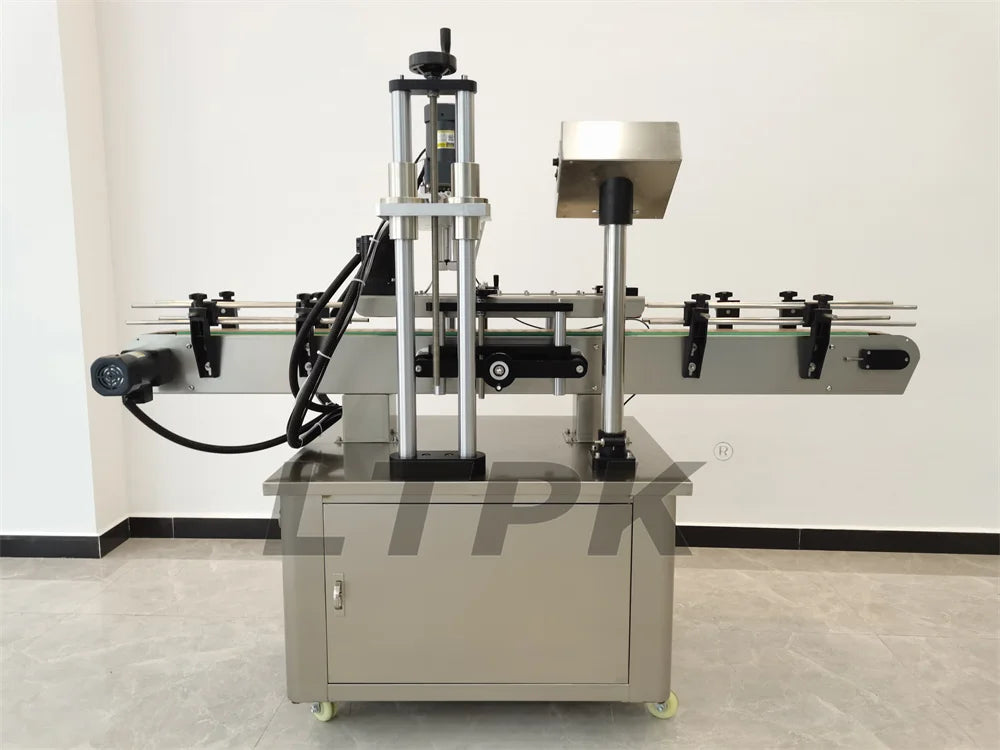 LT-SC440 Automatic Pneumatic Close PET Plastic Water Bottle Screw Plastic Perfume Jar Filling and Capping Sealing Machine