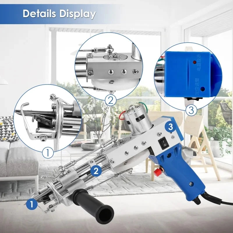 New Upgrade 2 in 1 High-end Hand Speed Tufting Tool Carpet Tufting Gun
