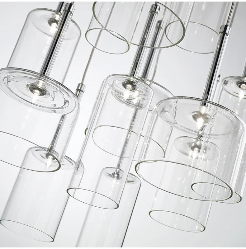 Modern Glass Pendant Lights - Minimalist Hanging Lamps for Dining Room, Bar, Bedroom & Bathroom Ceiling Lighting