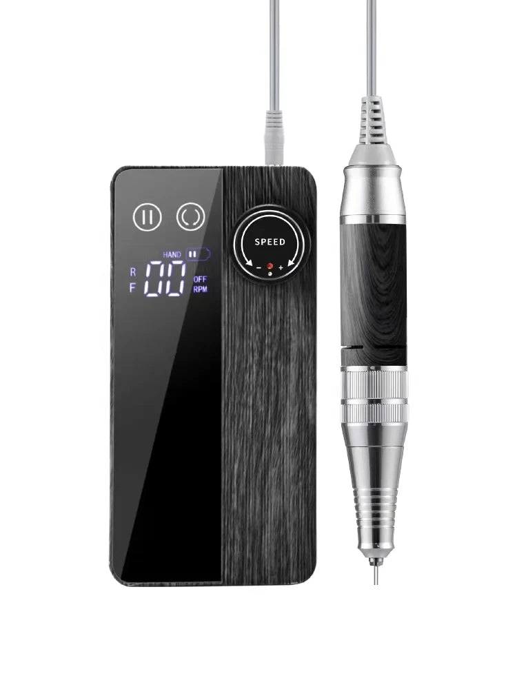 Portable Cordless Rechargeable Nail Drill Professional Strong 35000rpm Customizable Private Label