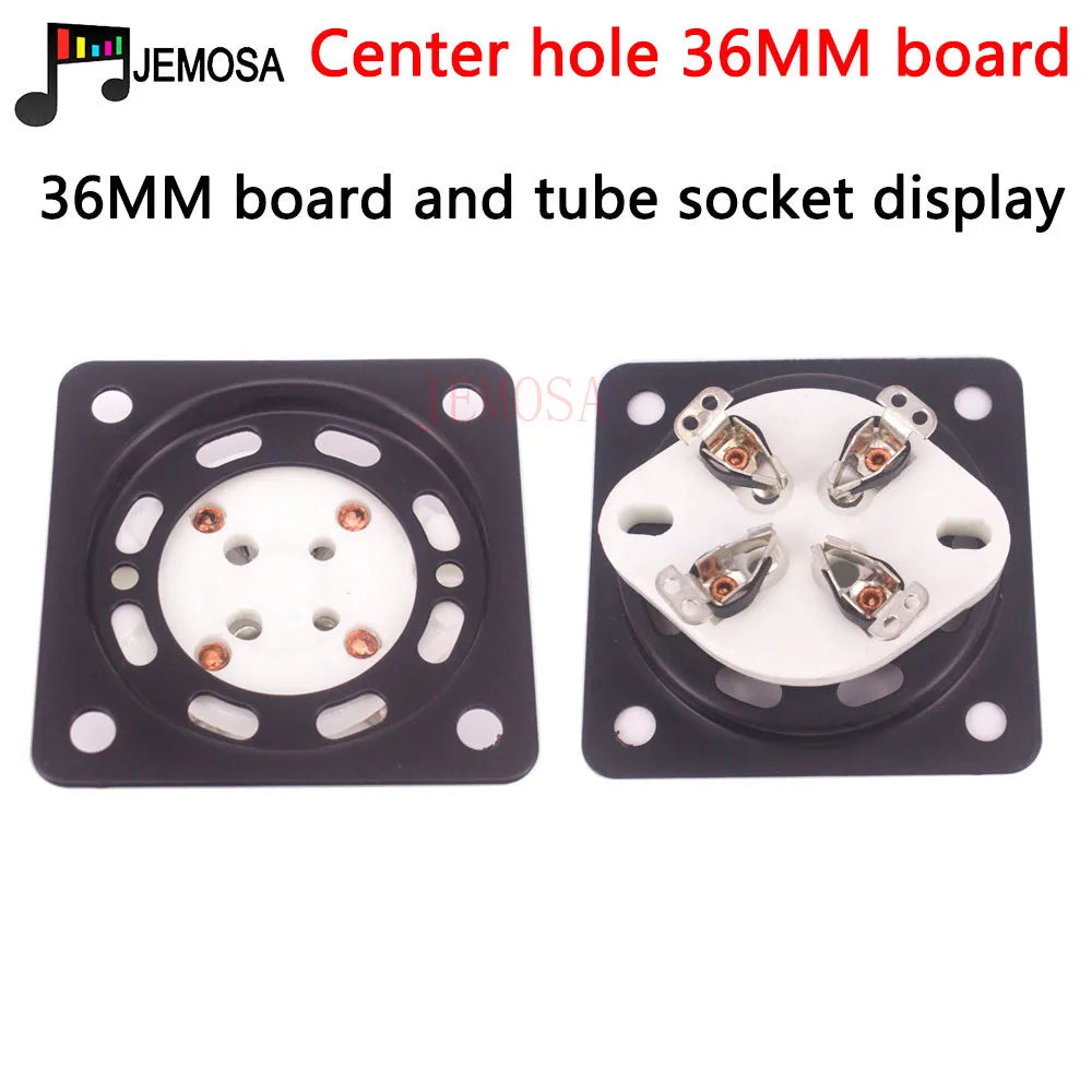 1PC Vacuum Tube Shock Proof Iron Plate Tube Socket Mounting Plate 2A3 300B  KT88 EL34 6V6 KT66 6550 Hifi Audio Tube Amplifier