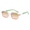 2026 Trendy Fashion Sunglasses Unisex Vintage Gradient Irregular Square Frame Green/Gray/White Options UV400 Protection