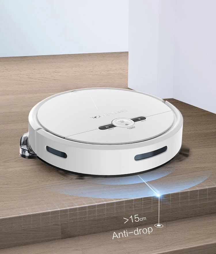Intelligent 3-in-1 Mobile Phone Controlled Sweeping Robot with High Suction Scanning Wet Dry Functions for Hotels Restaurants