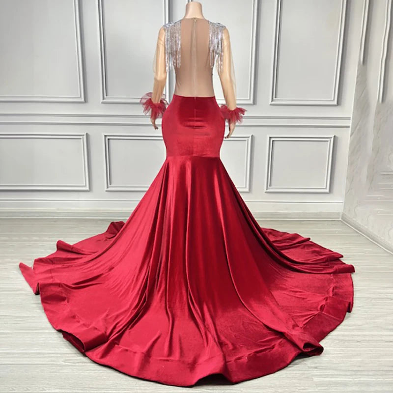 Novance Y4043 Fashion Apparel Luxury Rhinestones Evening Dresses for Wedding Summer Dresses 2024 for Party