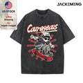 Oversized Vintage Retro Skate Anime Streetwear Print Tshirt USA Stock Wholesale Y2K Casual Tee