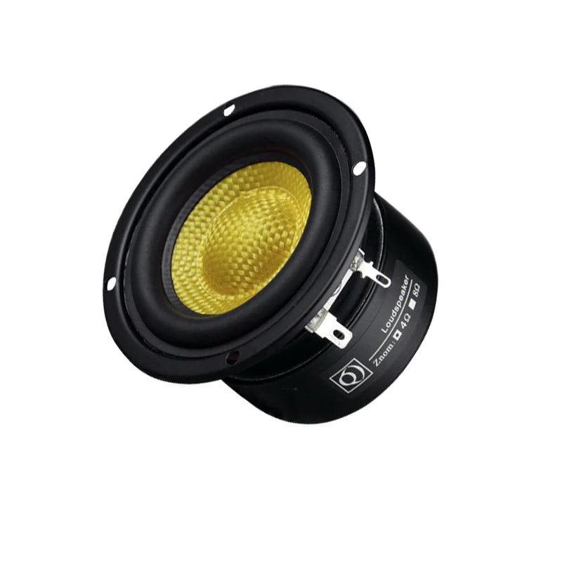 50W 4Ohm Subwoofer Speaker 3 Inch Deep Bass Loudspeaker Fiber Glass Super Subwoofer Loudspeaker Powerful Low Frequency DIY