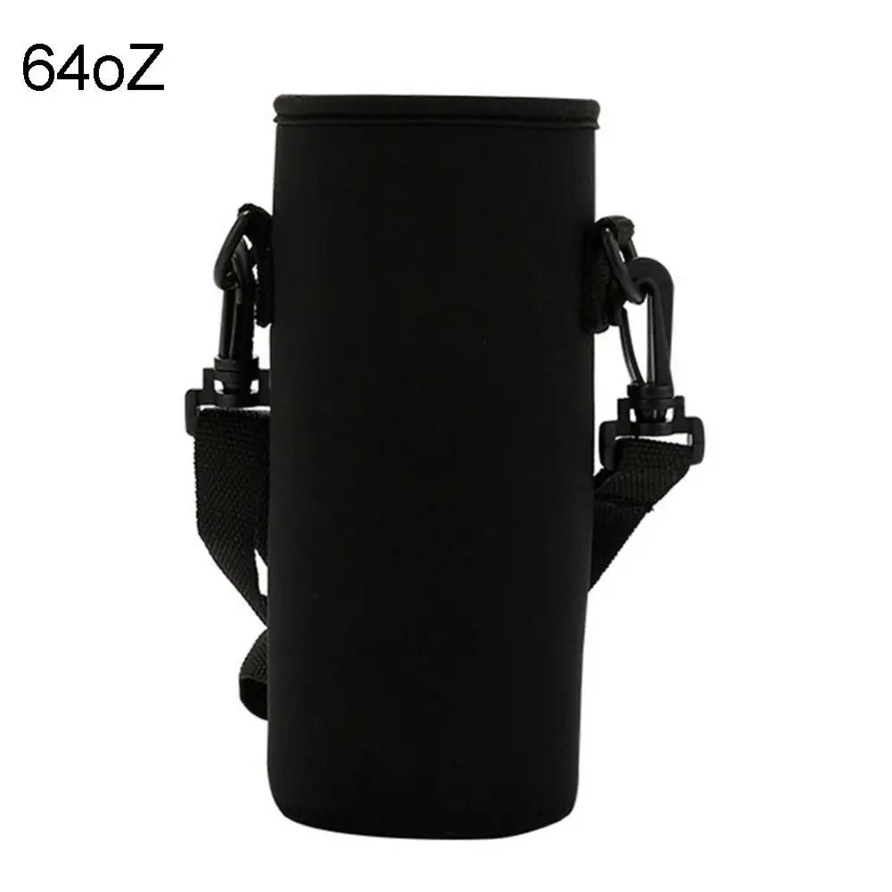 Portable Water Bottle Carrier Insulated Cup Cover Bag Holder Pouch with Strap Sports Bottle Covers