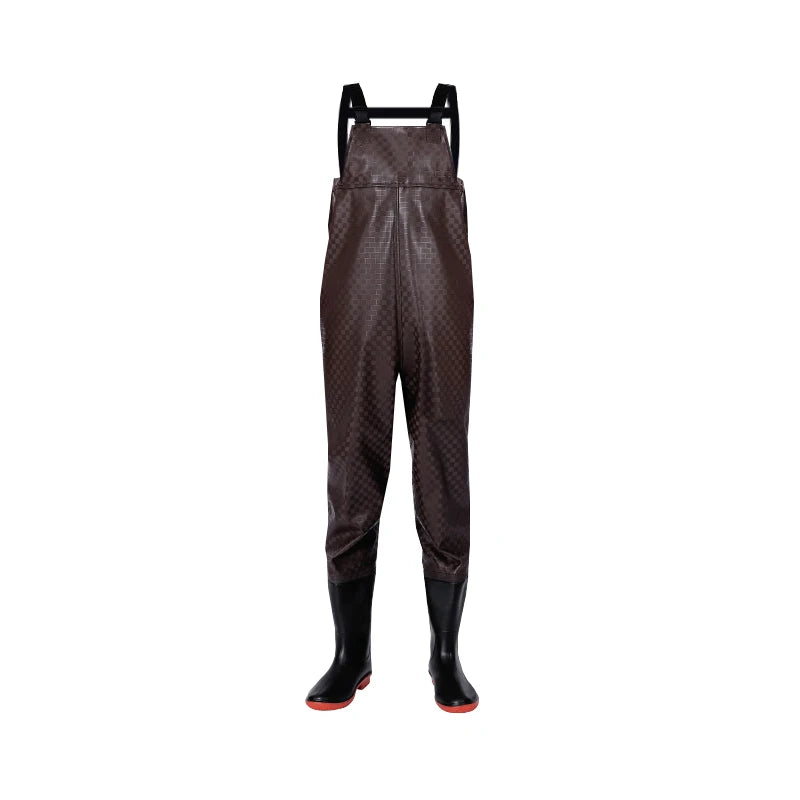 Extra Thick Durable Rain Pants with Rain Shoes Waterproof Unisex Fishing Waders for Four Seasons Outdoor Use