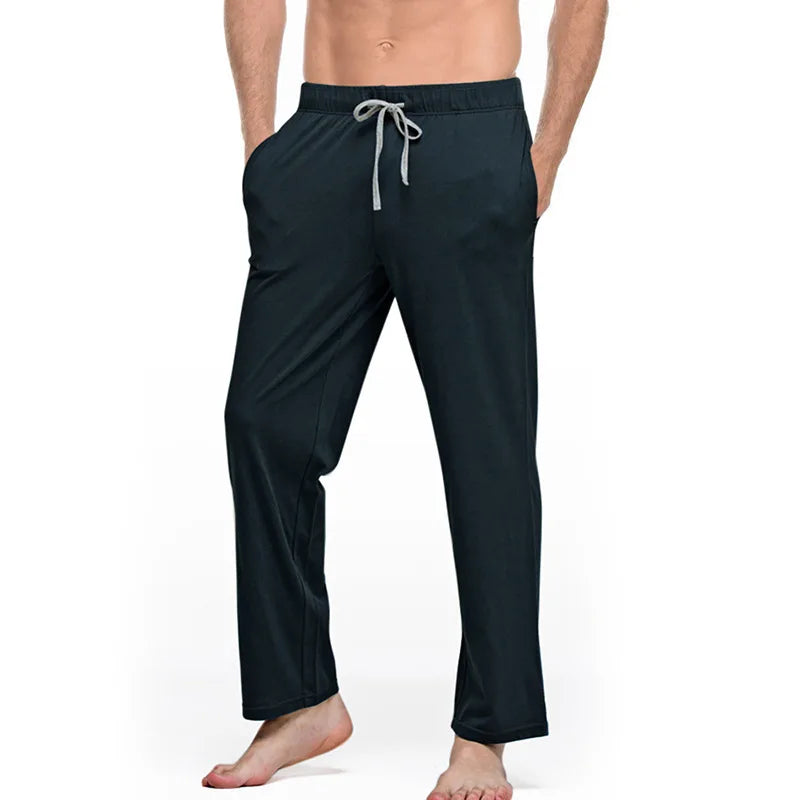 New Homewear Men's Comfortable Pants Home Casual Sleepwear Trousers Sports Yoga Casual Solid Pants
