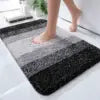 Microfiber Non-Slip Extra Absorbent Quick Dry Soft Shower Mat Modern Home and Hotel Bathroom Carpet Tufted Technique