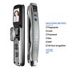 USmart GO APP Control Rechargeable Battery Zinc Alloy Smart Fingerprint Door Lock 3D Face Recognition Camera Cloud Storage Wood