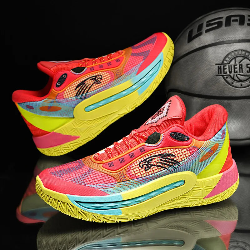 2026 NEW LIAO High Kids' Basketball Shoes Luminous Features Rubber Outsole for Optimal Friction for Primary Secondary Summer