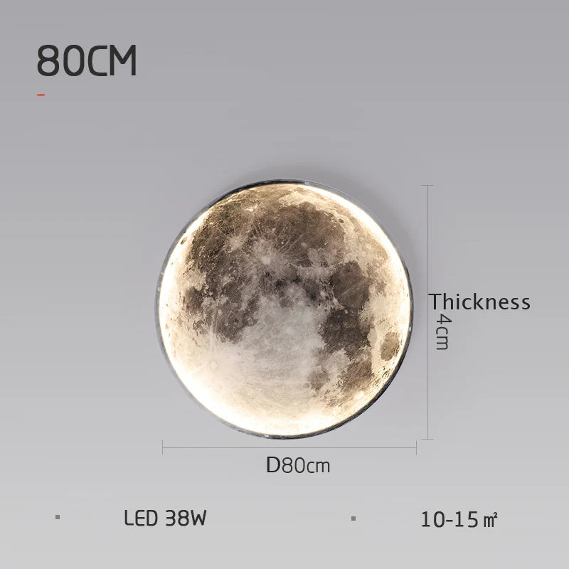 Modern LED Wall Lamp Moon Indoor Lighting For Bedroom Living Hall Room HOME Decoration Fixture Lights decorate Lusters Lamps