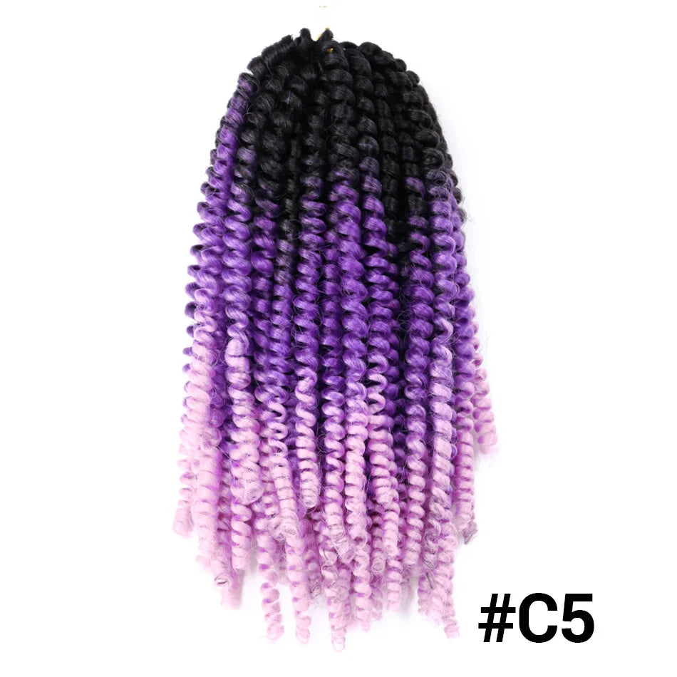 Ombre Spring Twist Braiding Hair Synthetic Crochet Braids Passion Twist Pre-Twist Crochet Hair Extensions Jamaica Bounce Twist