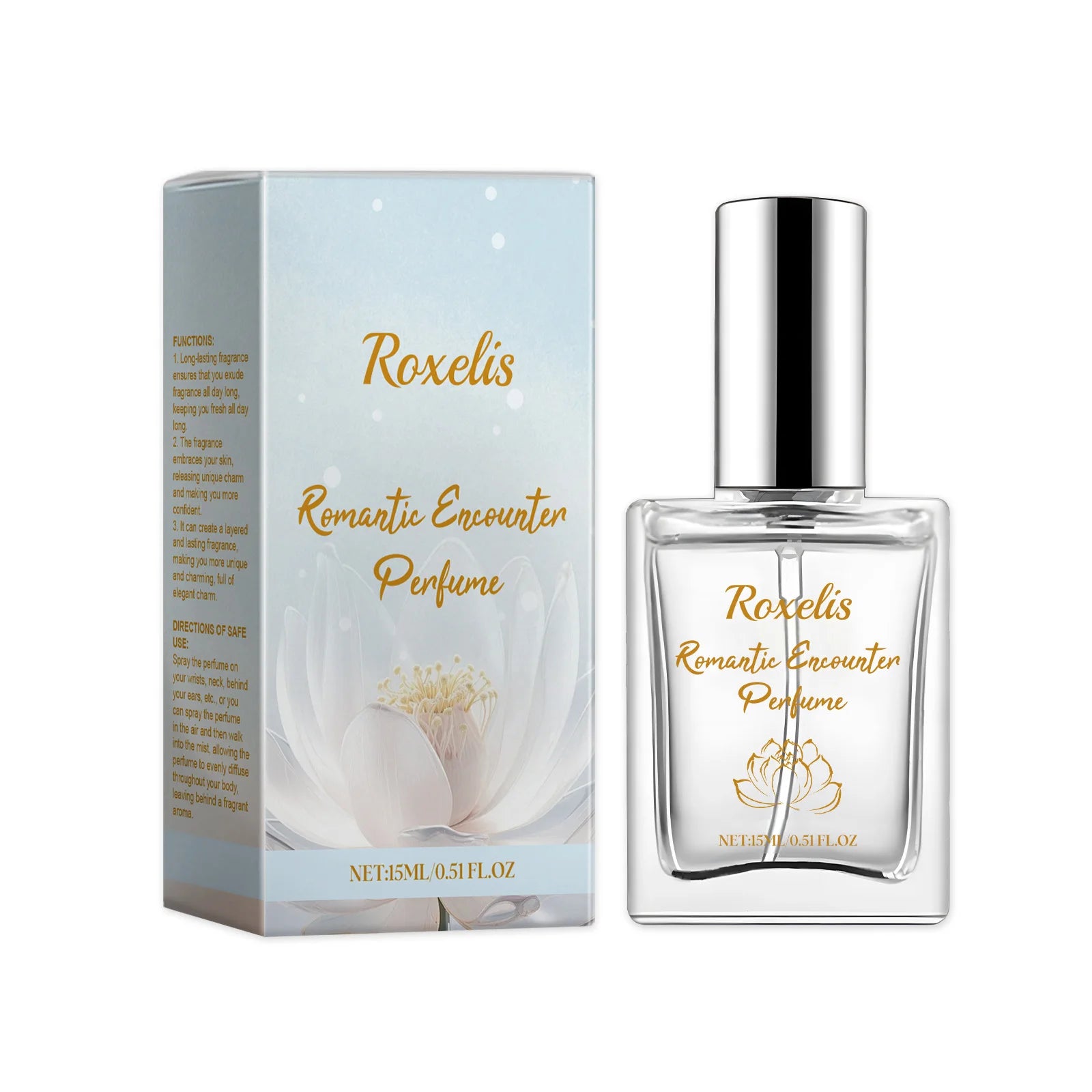 15ml Snow Lotus Romantic Encounter Women Perfume Floral Fragrance USA Warehouse Long Lasting OEM Custom Logo Private Label