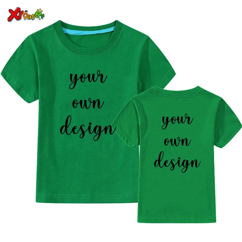 Custom Long Sleeves Shirt Kids Personalized Photo Shirt Children T-Shirt Name Clothing Girl Boy Shirt Toddler Logo Design Shirt