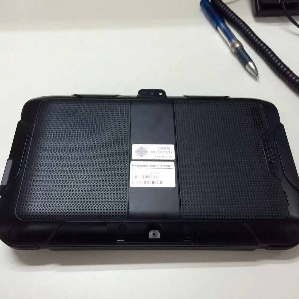 STQC Certified IP54 Grade 7" Android 8.1 Rugged Tablet PC MTK Quad Core 1.3GHz Processor NFC RFID Barcode Reader Fingerprint