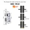 Tediton Smart Locks for Front Door Digital Electric Keyless Aluminum Alloy Fingerprint Tuya Smart Door Lock