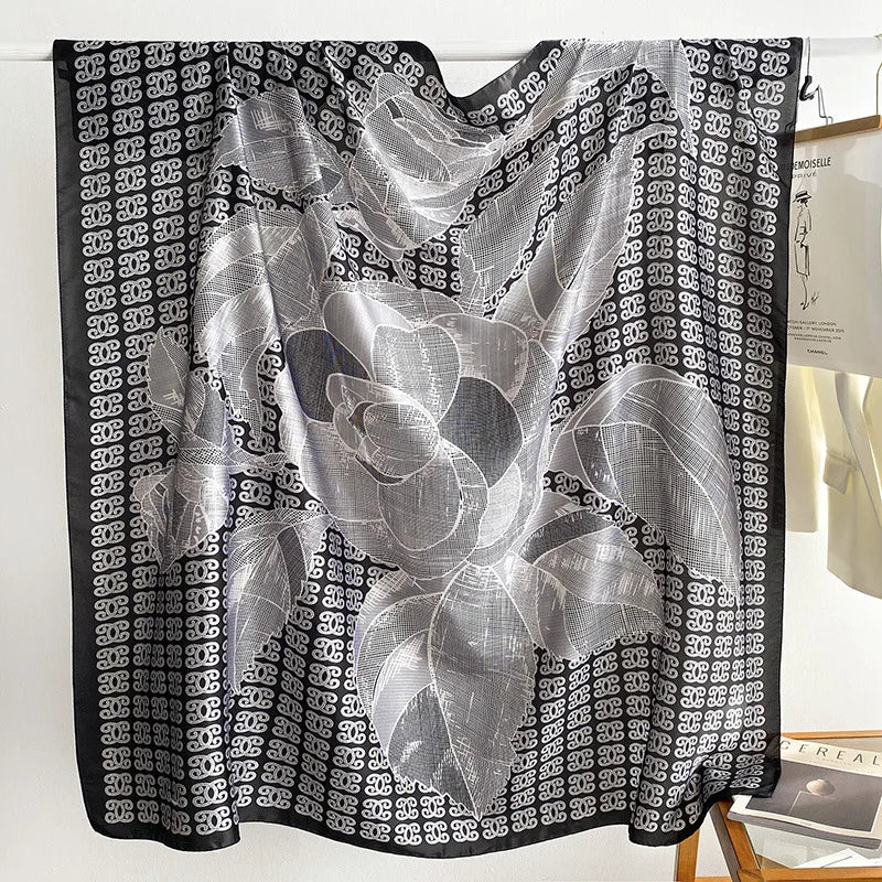 Wholesale High Quality Hot Women Square Scarf Shawls Designer Large Printed Muslim Scarves With 24 Available Patterns