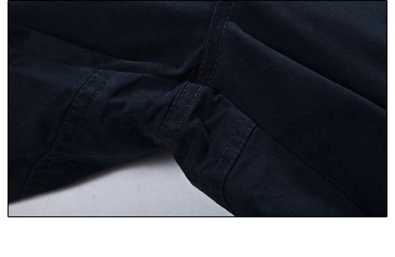 Men's Spring Cargo Pants Cotton Military Multi-pockets Joggers Baggy Pants Casual Trousers Overalls Army Pants Plus Size 44
